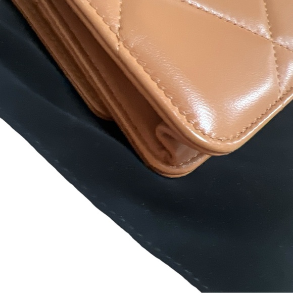 Chanel Brown Quilted Lambskin 19 Wallet on Chain Gold and Ruthenium Hardware - Picture 4 of 13